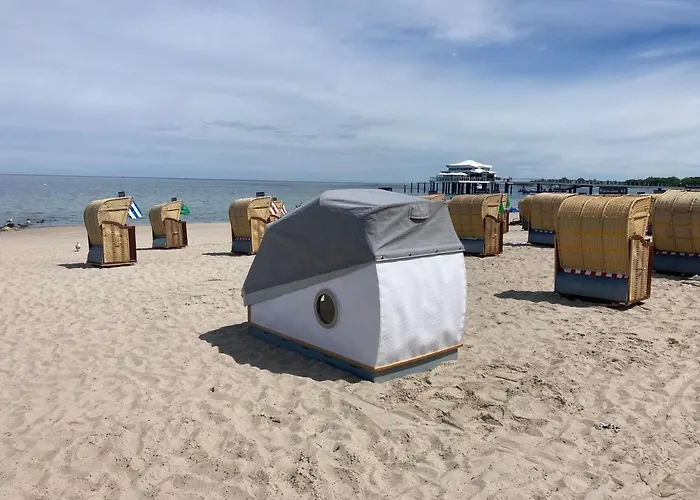 Luxe tent Schlafstrandkorb Nr. 4 Timmendorfer Strand